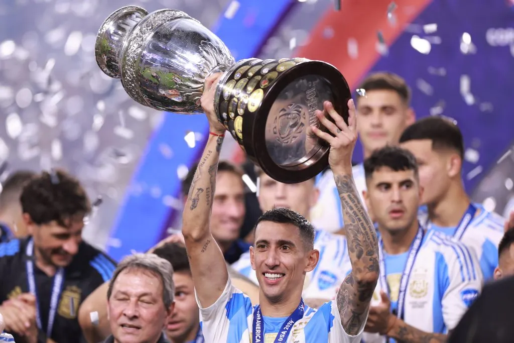 Ángel Di María, emblema de la Selección Argentina (Getty Images).