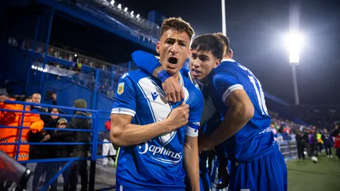 Braian Romero, autor del gol agónico para Vélez ante Independiente.