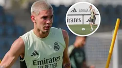 Real Madrid TV mostró imágenes del que habría sido el primer gol de Franco Mastantuono como futbolista merengue.