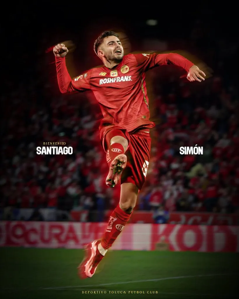 Santiago Simón firmó contrato con Toluca por 3 años. (Foto: Prensa Toluca).