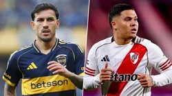 Leandro Paredes y Juanfer Quintero, referentes de Boca y River.