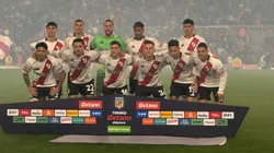 Los once titulares de River ante Godoy Cruz.
