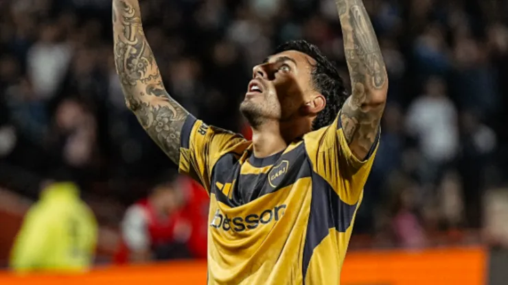 Leandro Paredes, autor del primer gol de Boca ante Independiente Rivadavia.