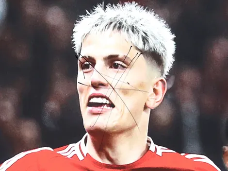 Hinchas del Manchester United vandalizaron un mural de Garnacho