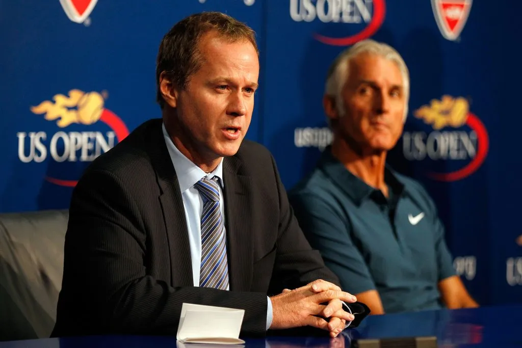 Patrick McEnroe y José Higueras en 2010. (Foto: Getty).