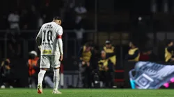 Neymar en la derrota de Santos.