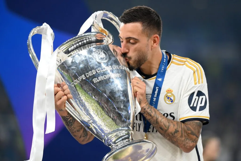 Joselu conquistó en Londres la Champions League que se le sigue negando a Mbappé.