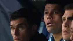 Insólito: Marcos Rojo fue expulsado estando en el banco de suplentes de Racing contra Peñarol