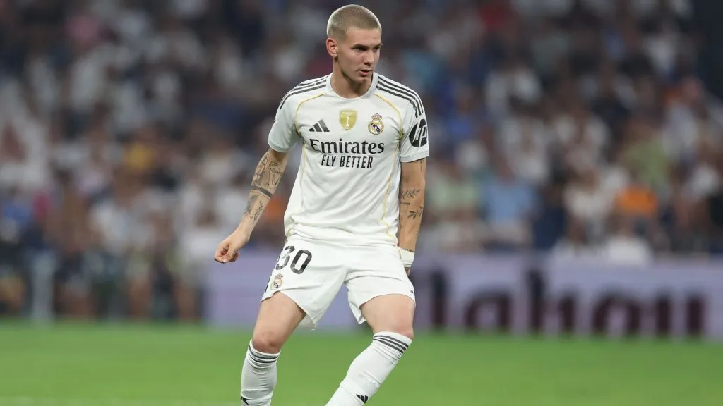 Franco Mastantuono durante su debut en Real Madrid.