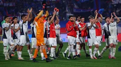 Los jugadores del Rojo, a puro festejo.