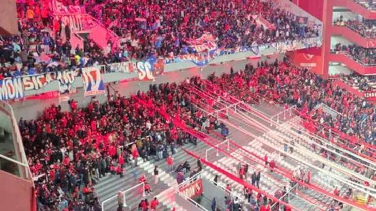 Incidentes en Independiente vs. Universidad de Chile.