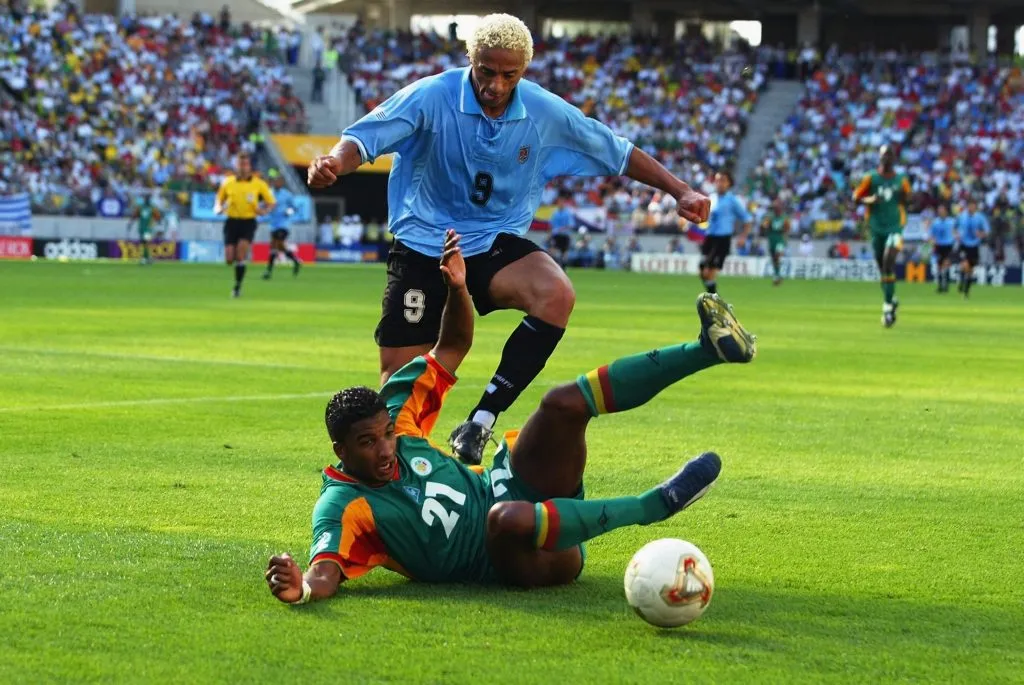 Darío Silva en el Mundial 2002. (Foto: Getty)