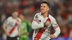 Sebastián Driussi, autor del gol de River ante Libertad por los octavos de final de la Copa Libertadores.