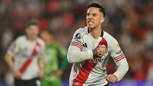 Sebastián Driussi, autor del gol de River ante Libertad por los octavos de final de la Copa Libertadores.