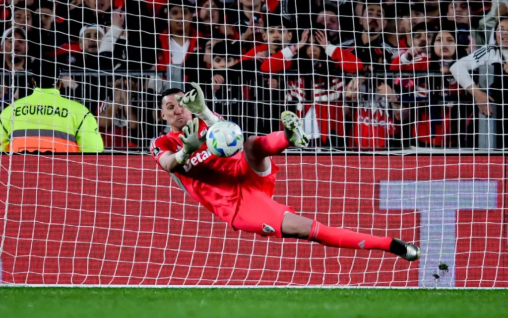 Franco Armani, el héroe de River en los penales. (Foto. Getty).