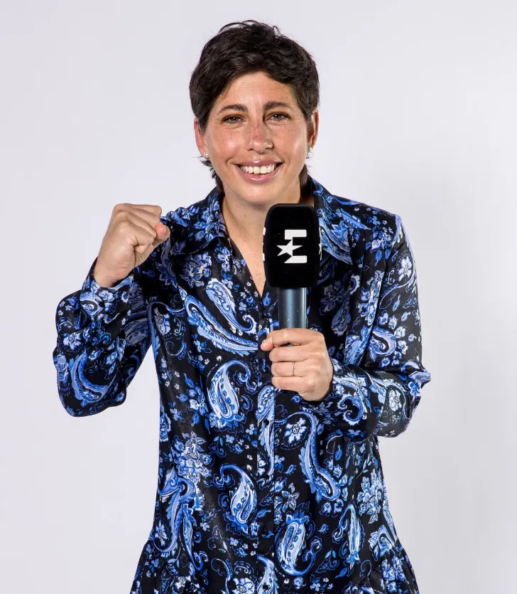 Carla Suárez Navarro, comentarista de Eurosport. (Foto: @carlasuareznava).