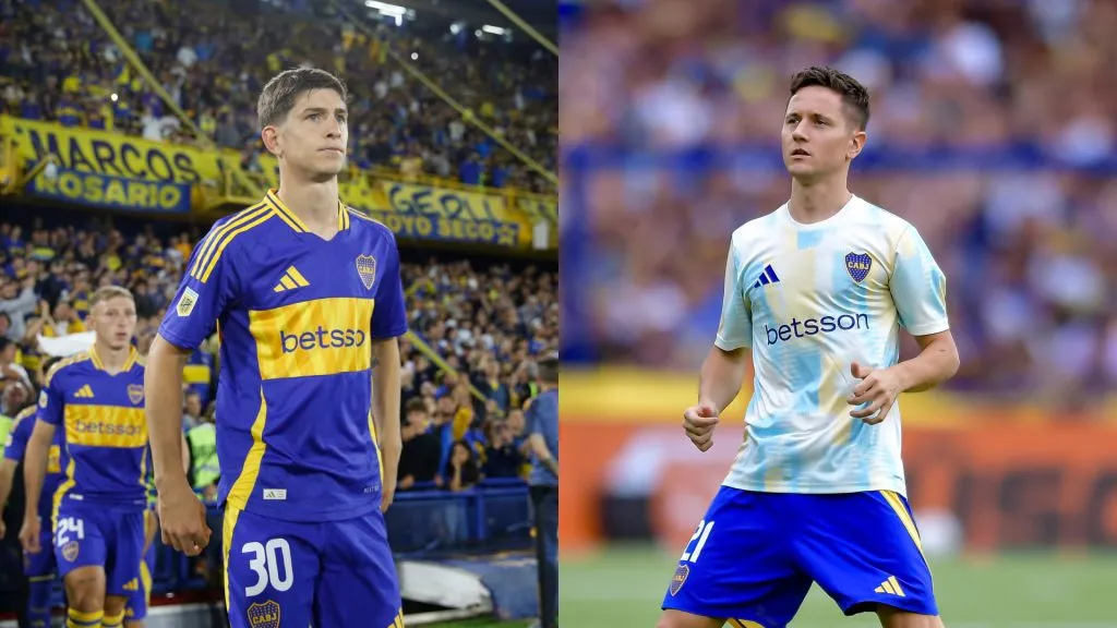 Tomás Belmonte y Ander Herrera, mediocampistas de Boca Juniors que están lesionados y en pleno proceso de recuperación. (Fotos: Getty Images)