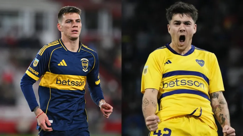 Kevin Zenón y Lucas Blondel, futbolistas de Boca Juniors que perdieron terreno en la consideración de Miguel Ángel Russo. (Fotos: Getty Images y @BocaJrsOficial)