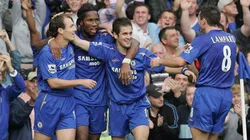 Didier Drogba, Joe Cole, Frank Lampard y Arjen Robben, cuando coincidieron en Chelsea en 2005.