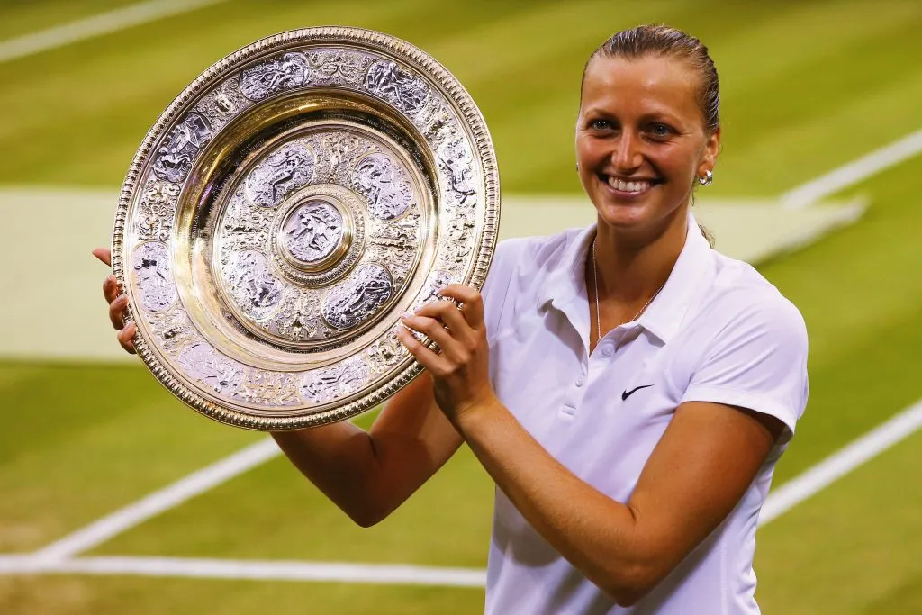 Petra Kvitova, tenista de República Checa que se consagró campeona de Wimbledon en 2014. (Getty Images)
