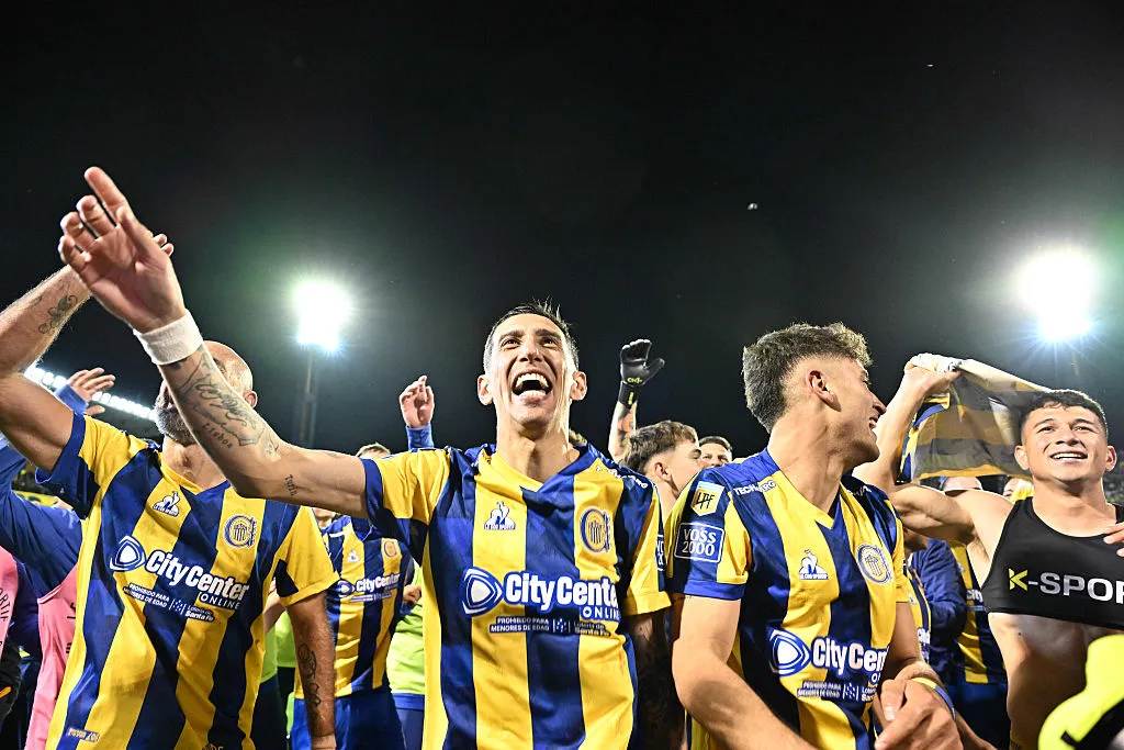 Di María se vistió de héroe en el clásico rosarino. (Foto de Getty).