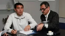 Juan Román Riquelme y Daniel Bolotnicoff, el histórico representante del presidente de Boca.