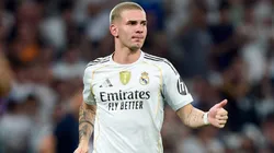 Franco Mastantuono, durante su primera titularidad con Real Madrid ante Real Oviedo por LaLiga.