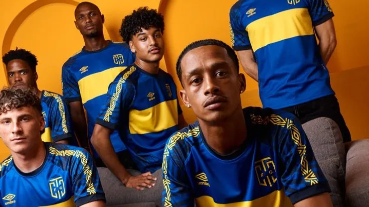 Cape Town FC, equipo sudafricano, pareció inspirarse en Boca para confeccionar su camiseta para la temporada 2025/2026.
