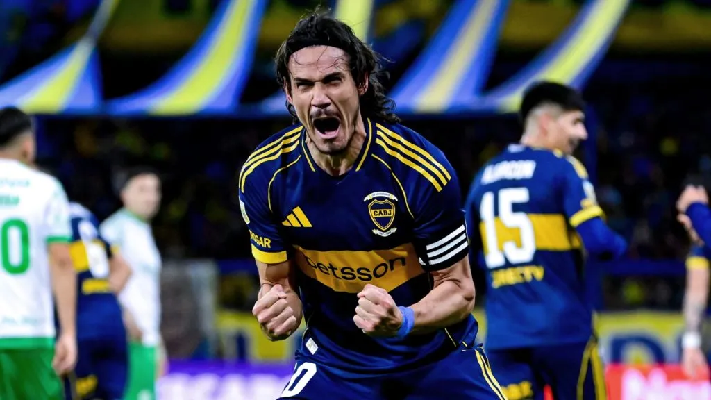 Edinson Cavani, delantero de Boca. (Getty Images)