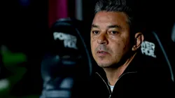 Marcelo Gallardo, director técnico de River Plate durante el encuentro ante Lanús por el Torneo Clausura 2025.