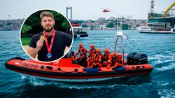 Fue el único de los participantes registrados que no emergió en la línea de meta. (Fotos de X).