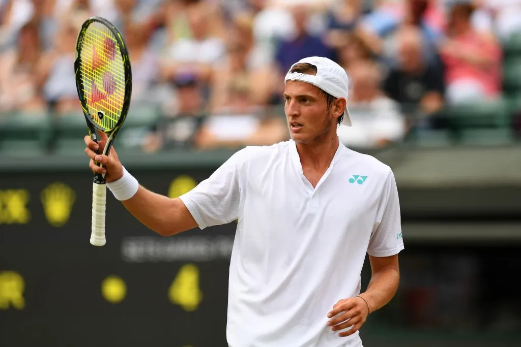 Geller en la final de Wimbledon júnio 2017. (Foto: Getty).