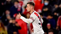 El mediocampista tuvo participación decisiva en el gol de Montiel.