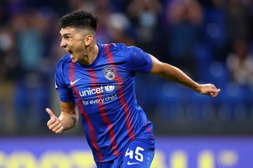Fernando Forestieri durante su paso por Malasia (Getty Images).