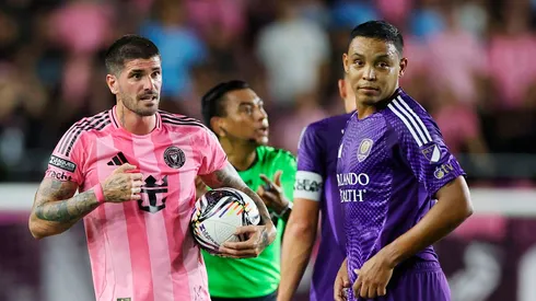 Rodrigo De Paul junto a Luis Muriel, delantero de Orlando City.