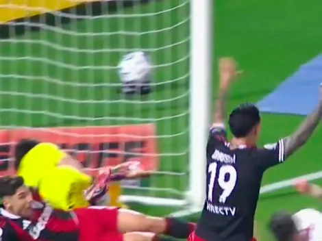 El polémico penal no cobrado a Montiel en River vs. Unión