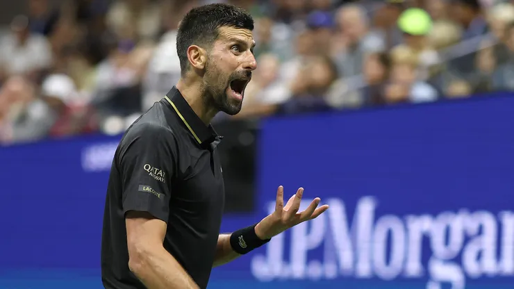 Novak Djokovic, tenista serbio durante el US Open 2025.