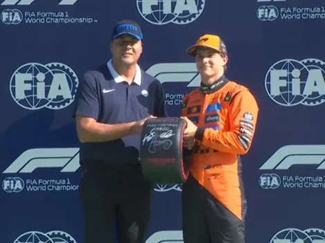 La inesperada aparición de Julio Cruz en la Fórmula 1: por qué le entregó un premio a Óscar Piastri