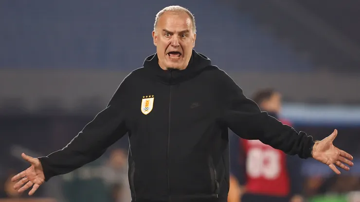 Marcelo Bielsa, director técnico argentino de la Selección de Uruguay.
