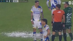 Sarmiento vs. Rosario Central por el Torneo Clausura 2025 fue suspendido por fuertes lluvias. (Captura TNT Sports)