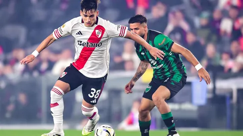 Ian Subiabre durante un partido de River.