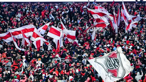 Los hinchas de River durante la victoria ante San Martín de San Juan.