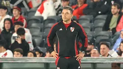 El técnico de River se fue en silencio por segundo partido consecutivo en el Clausura.
