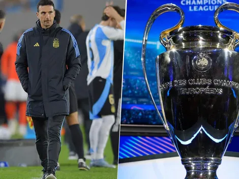 Champions League: la preocupación de Scaloni de cara a la Copa del Mundo