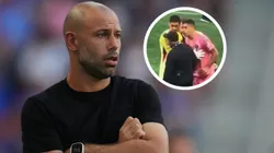Getty Images. Javier Mascherano dijo que el escupitajo de Luis Suárez al colaborador de Brian Schmetzer pudo haber sido el resultado de una provocación.