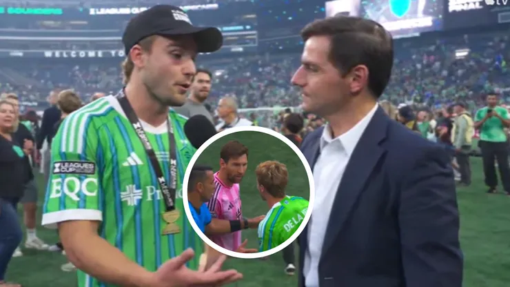 Pedro De La Vega le bajó el tono a su cruce con Lionel Messi y Rodrigo De Paul al decir que son sus ídolos.