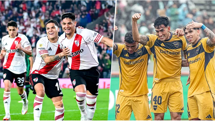 River y Boca, líderes de la tabla anual.