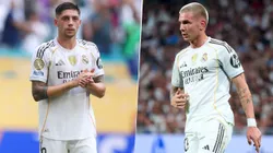 Federico Valverde publicó una historia con Franco Mastantuono y agregó una bandera argentina y un corazón blanco.