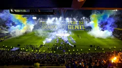 La Bombonera durante el recibimiento a Leandro Paredes.