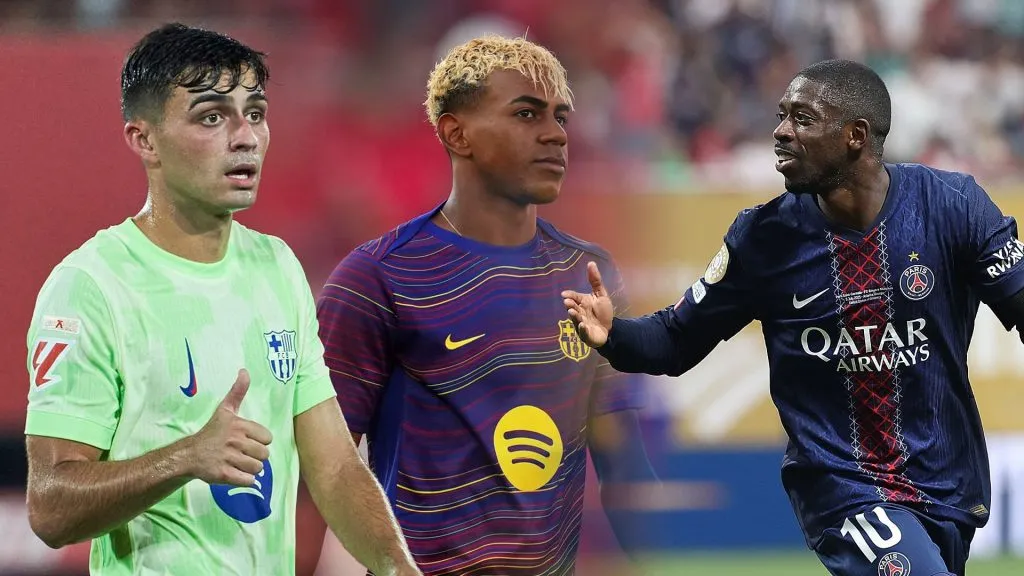 Pedri, Lamine Yamal y Ousmane Dembélé son candidatos a ganar el Balón de Oro. (Getty Images)